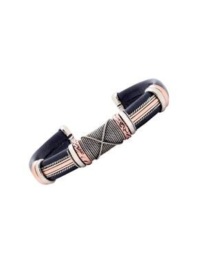 Unique Leather Bracelet, Black